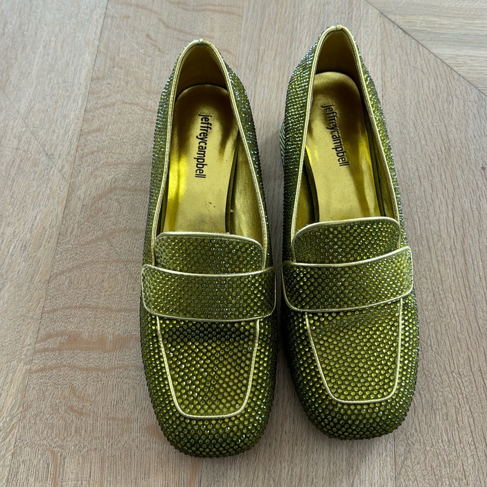 Jeffrey Campbell Disco Rhinestone Loafers